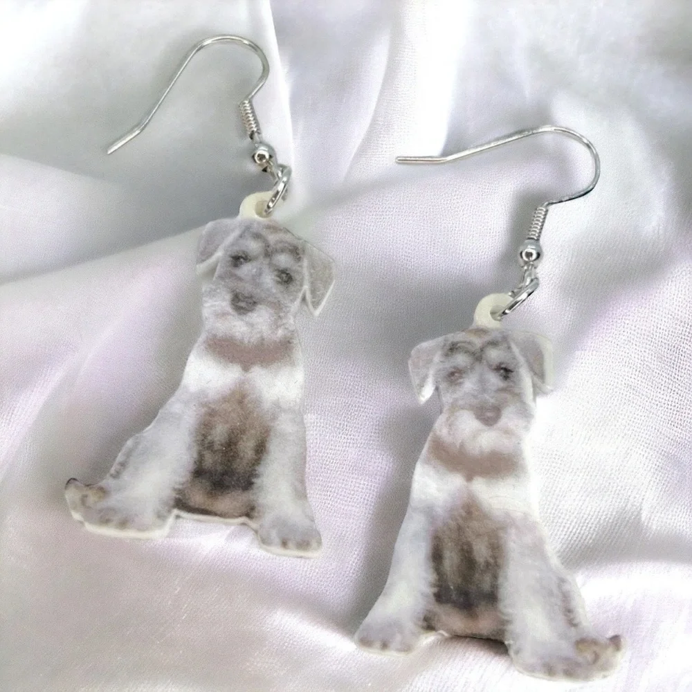 Schnauzer Chic: Your New Favorite Doggo-Inspired Earrings! NWT Dog Jewelry